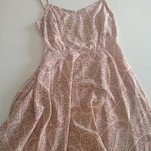 Paisley Print High Waisted Dress